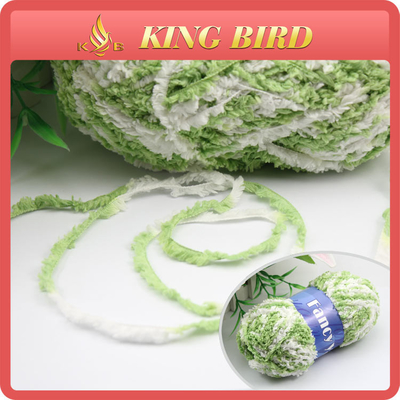 OEM chenille Fancy Polyester Knitting Yarn for glove , double knitting yarn